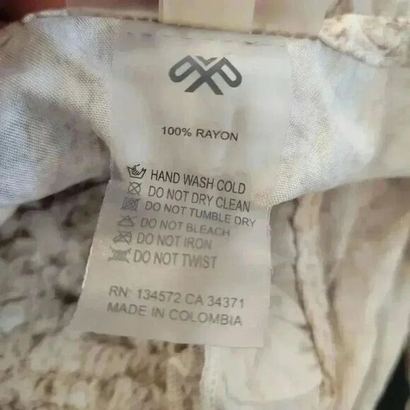 Pilyq Women's White & Tan Rayon Sleeveless Sundress NEW - Picture 16 of 16